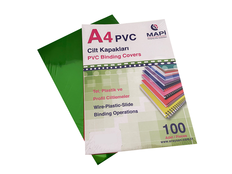 Cilt Kapakları MAPİ A4 PVC OPAK CİLT KAPAK YEŞİL 100 LÜ Satın Al