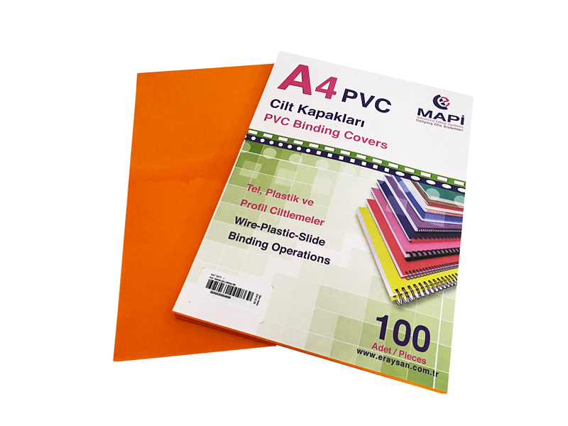 Cilt Kapakları MAPİ A4 PVC OPAK CİLT KAPAK TURUNCU 100 LÜ Satın Al