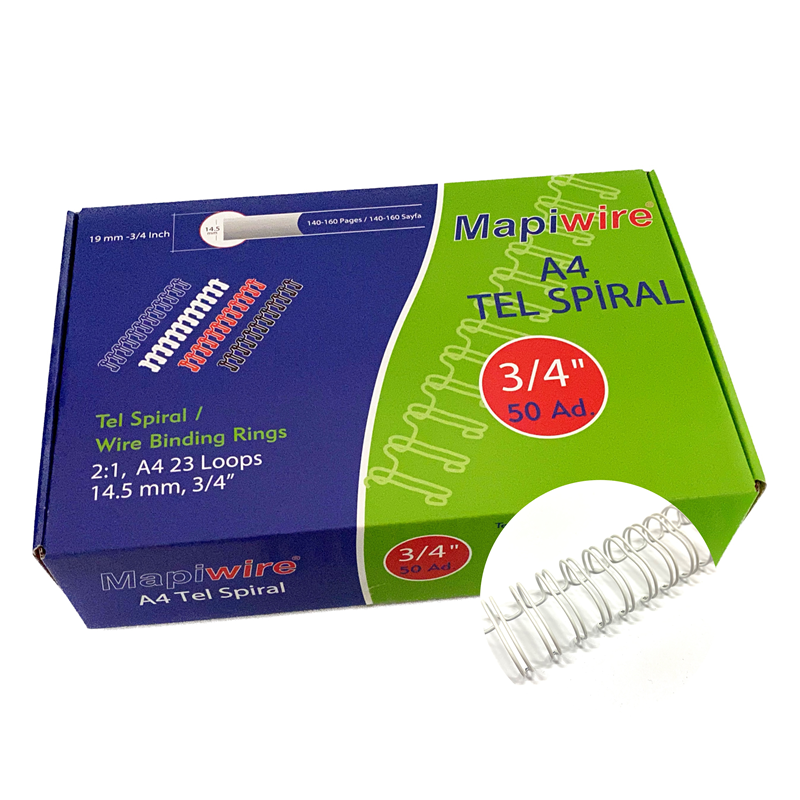 Cilt Kapakları MAPİWİRE 3/4 KUTU TEL BEYAZ 50 AD. Satın Al