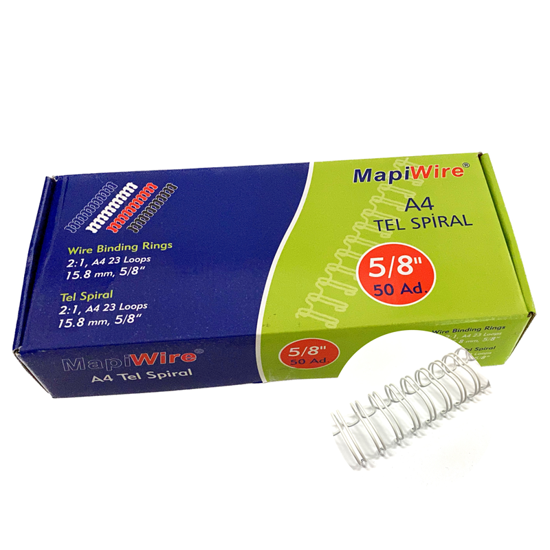 Cilt Kapakları MAPİWİRE 5/8 KUTU TEL BEYAZ 50 AD. Satın Al