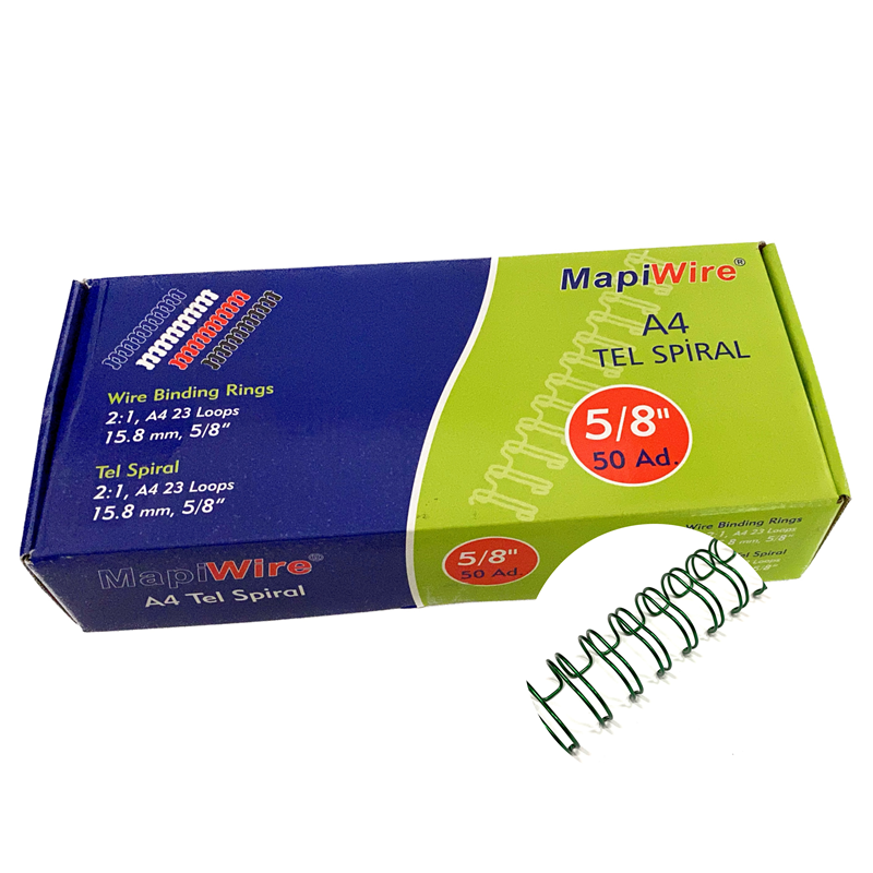 Cilt Kapakları MAPİWİRE 5/8 KUTU TEL METALİK YEŞİL 50 AD. Satın Al