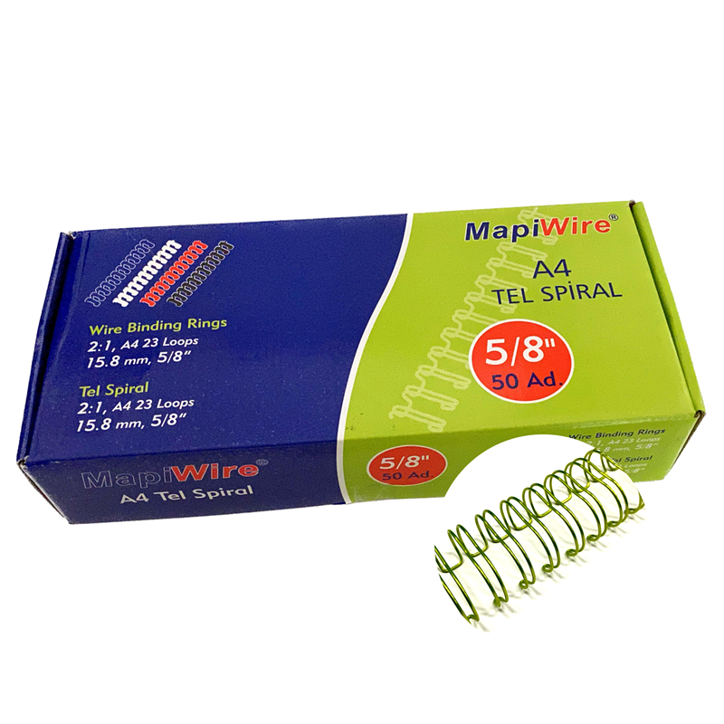 Cilt Kapakları MAPİWİRE 5/8 KUTU TEL METALİK SARI 50 AD. Satın Al