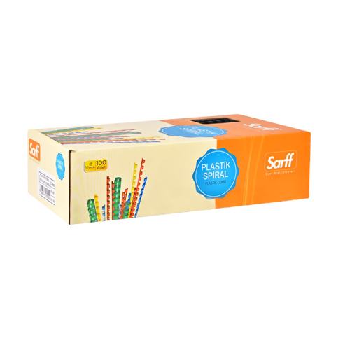 Cilt Kapakları Sarff 12mm.KIRMIZI DELUX Plastik Spiral 100  Adet Satın Al