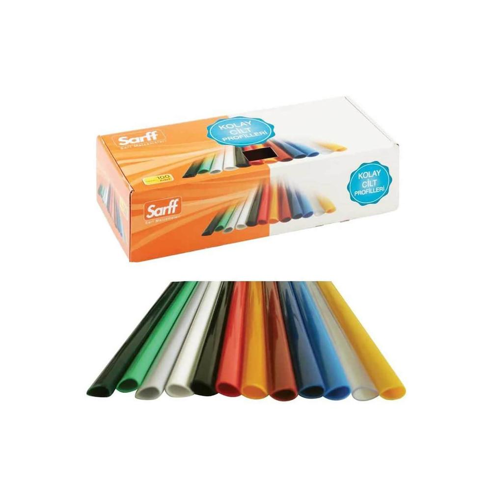 Cilt Kapakları Sarff (15mm). GENİŞ SIRTLIK ŞEFFAF  100 Lü Paket Satın Al