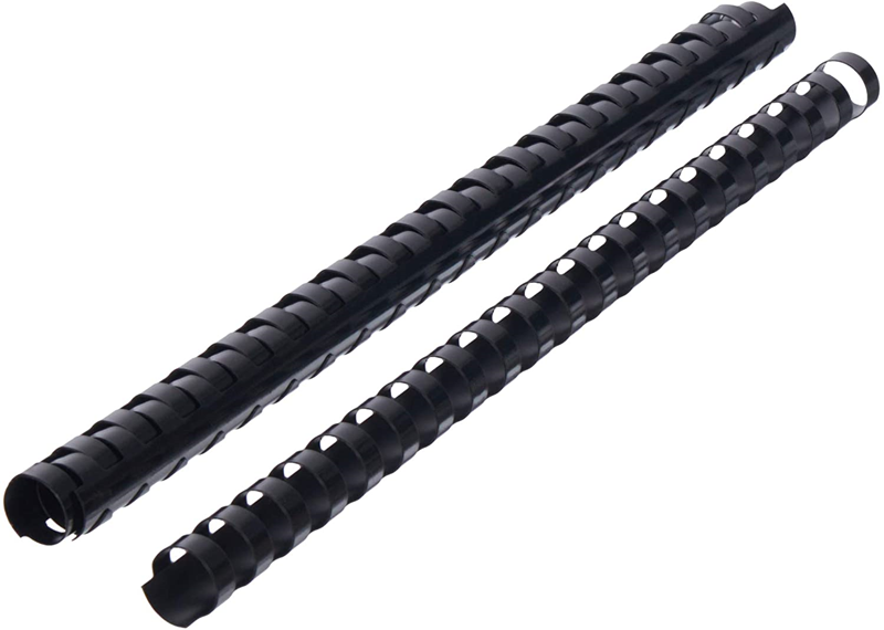 Cilt Kapakları Sarff 16mm.SİYAH DELUX Plastik Spiral 100  Adet Satın Al