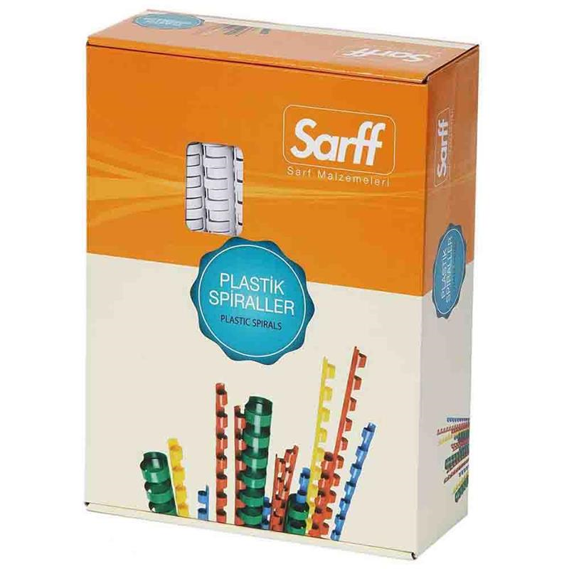 Cilt Kapakları Sarff 28mm.BEYAZ DELUX Plastik Spiral 50 Adet Satın Al