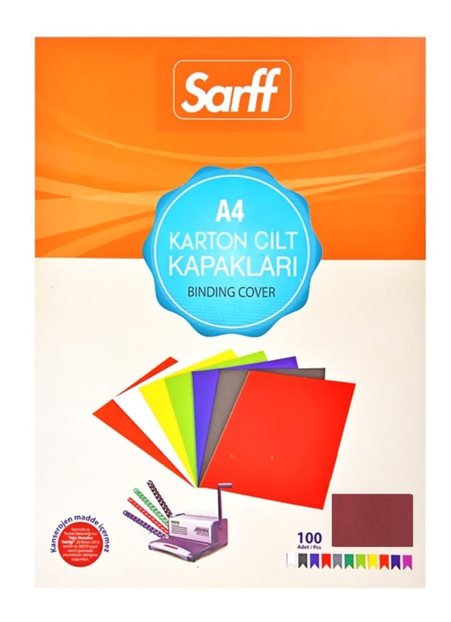 Cilt Kapakları SARFF A4 KARTON KAPAK DESENLİ KIRMIZI - 100ADET Satın Al