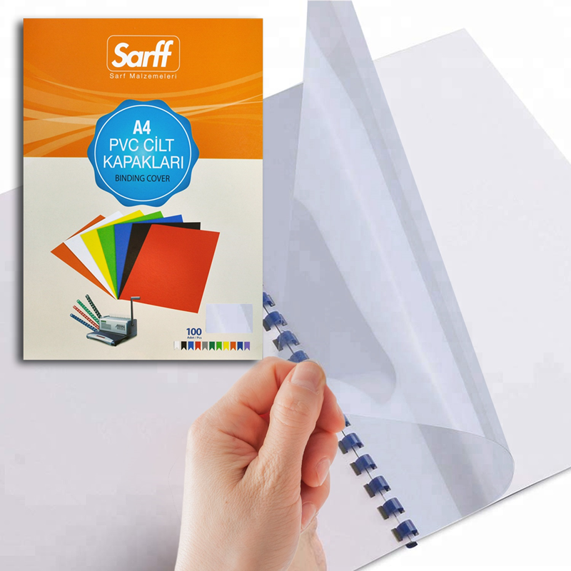 Cilt Kapakları Sarff PVC A4 ŞEFFAF Cilt Kapağı 100'Lü Paket Satın Al