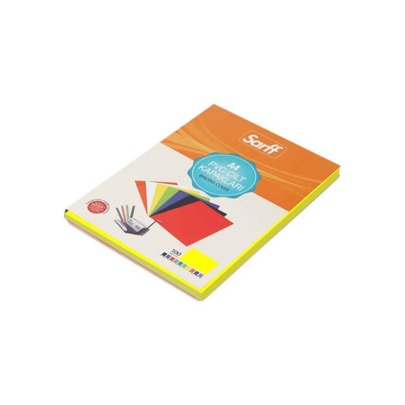 Cilt Kapakları Sarff PVC OPAK SARI A4 Cilt Kapağı 100'Lü Paket Satın Al