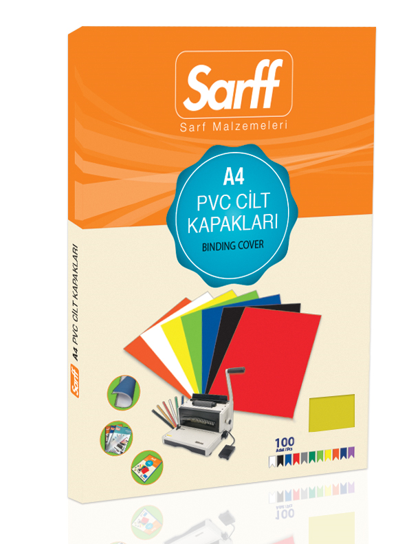 Cilt Kapakları Sarff PVC OPAK SARI A4 Cilt Kapağı 100'Lü Paket Satın Al