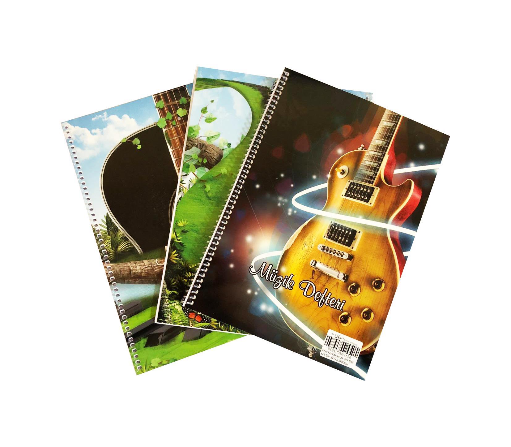 Defterler Color Liva A4 Spiralli Müzik Defteri 40 Yaprak 80Gr 3'Lü Paket Satın Al