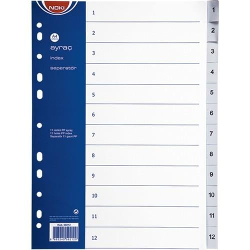 Dosya Ayracı Noki 59212 Ayraç A4 1-12 Rakam Satın Al