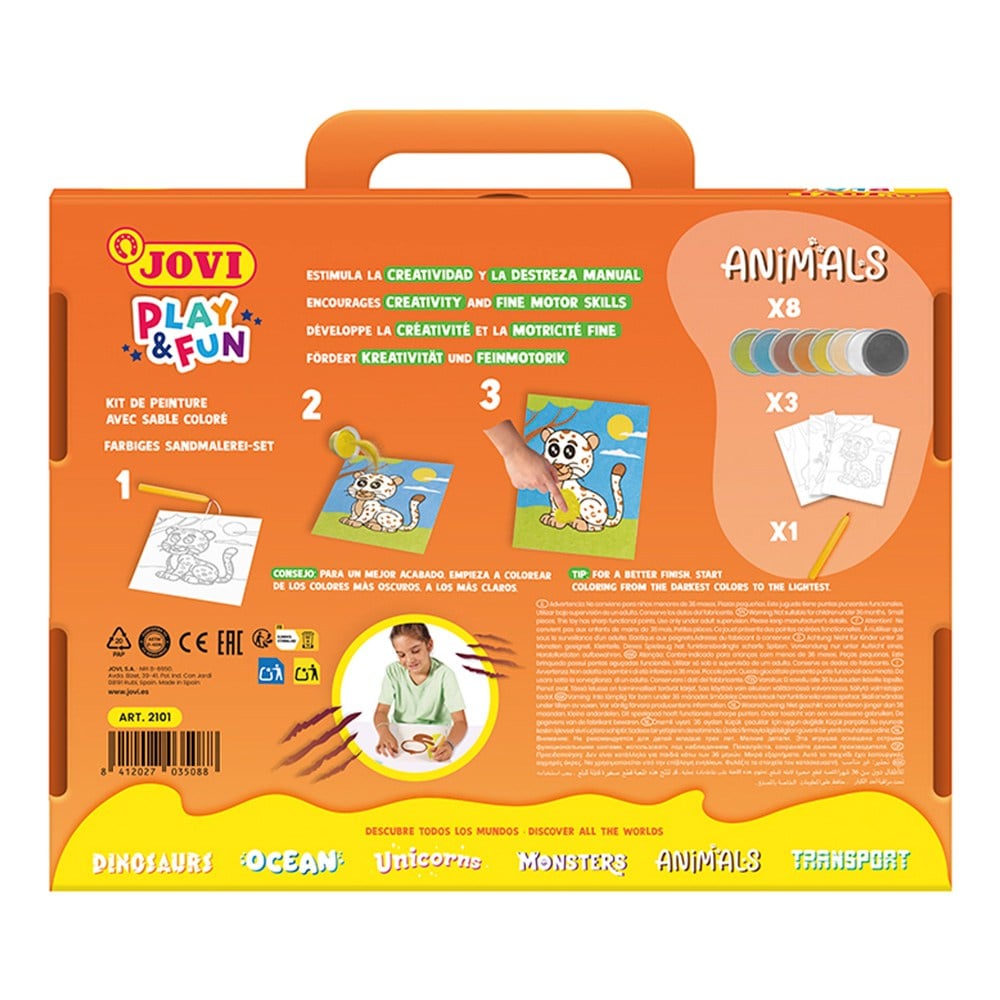 Eğitici Oyuncaklar JOVI 2101 PLAY&FUN ANIMAL KUM BOYA KİTİ Satın Al