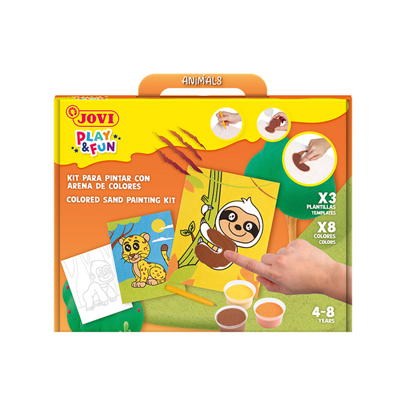 Eğitici Oyuncaklar JOVI 2101 PLAY&FUN ANIMAL KUM BOYA KİTİ Satın Al
