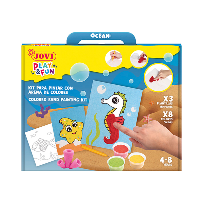 Eğitici Oyuncaklar JOVI 2102 PLAY&FUN OCEAN KUM BOYA KİTİ Satın Al
