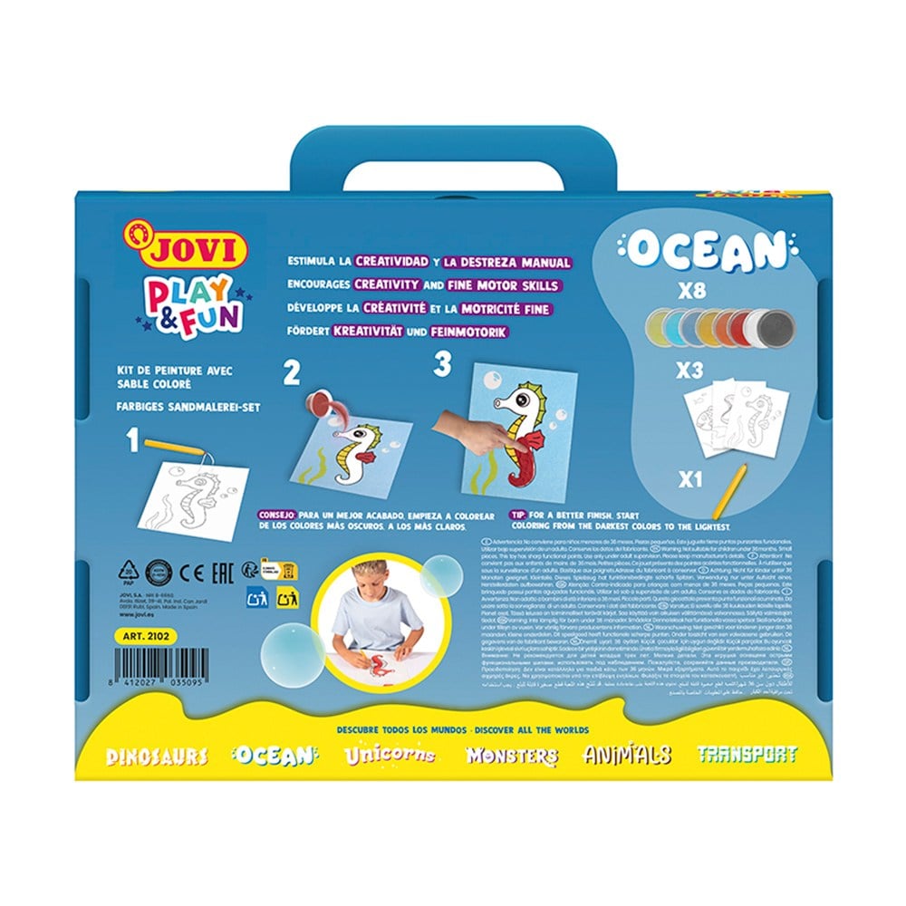 Eğitici Oyuncaklar JOVI 2102 PLAY&FUN OCEAN KUM BOYA KİTİ Satın Al
