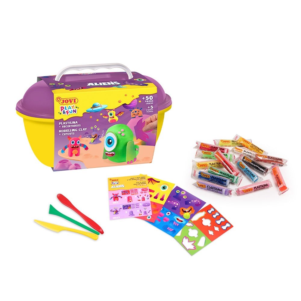 Eğitici Oyuncaklar JOVI 2204 KURUMAYAN OYUN HAMURU PLAY&FUN UZAYLILAR SETİ Satın Al