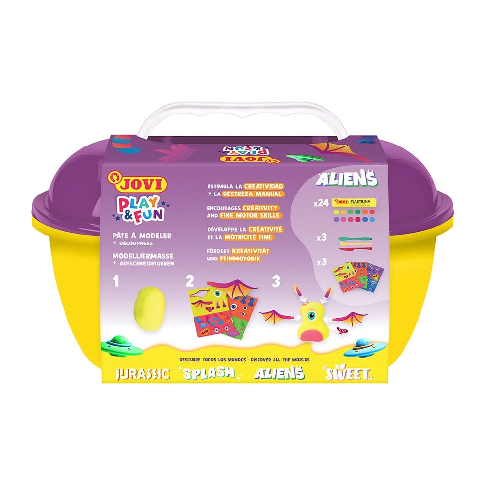 Eğitici Oyuncaklar JOVI 2204 KURUMAYAN OYUN HAMURU PLAY&FUN UZAYLILAR SETİ Satın Al