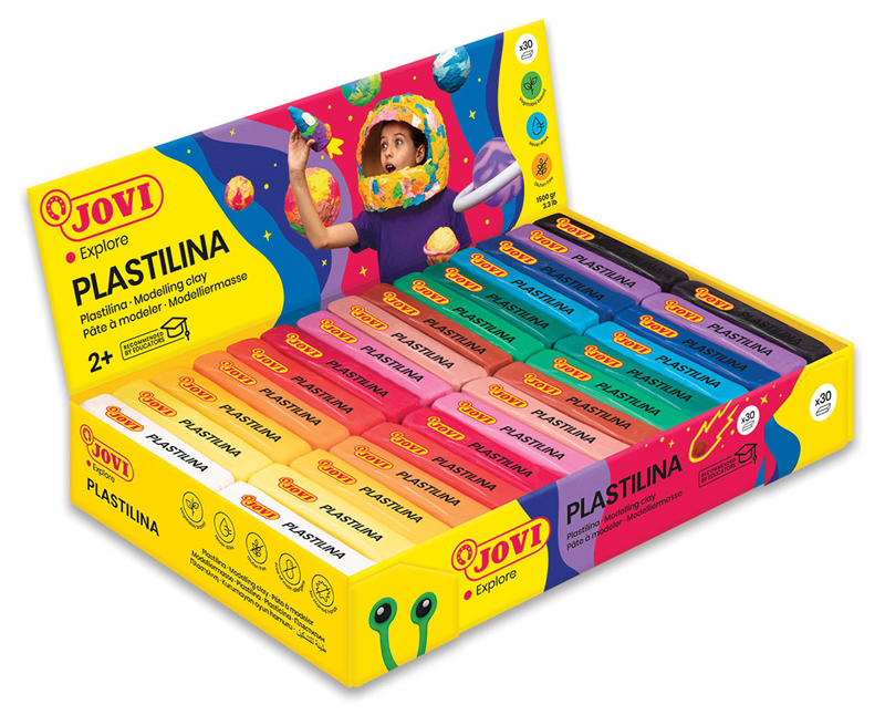 Eğitici Oyuncaklar JOVI 70S 50GR KURUMAYAN OYUN HAMURU ASORTİ 2 X 15 RENK - 30'LU KUTU Satın Al