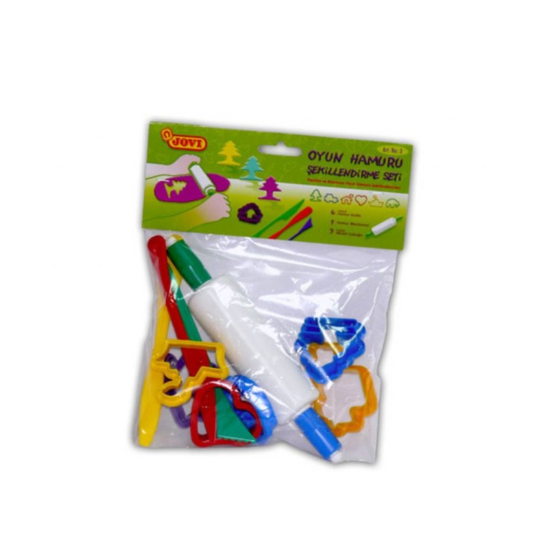 Eğitici Oyuncaklar JOVI ART.3 ŞEKİLLENDİRME SETİ (6XKALIP, 1XMERDANE, 3XSPATULA) - BLİSTER Satın Al