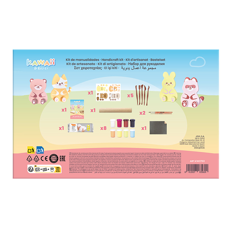Eğitici Oyuncaklar JOVI KW2702 KAWAII SERAMİK HAMURU CHARACTERS KİTİ - KARAKTERLER Satın Al