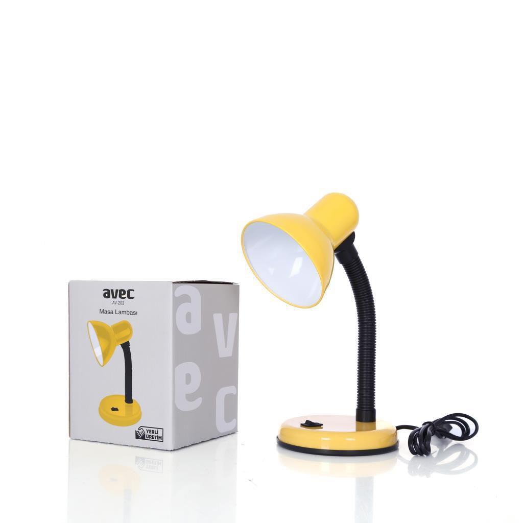 Elektrik ve Aydınlatma Ürünleri Avec Av-203 Sarı Masa Lambası Satın Al