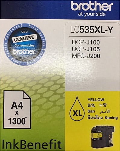 Epson Kartuş Brother Dcp-J105 1.300 Syf.Sarı Kartuş (Lc535Xl-Y) Satın Al