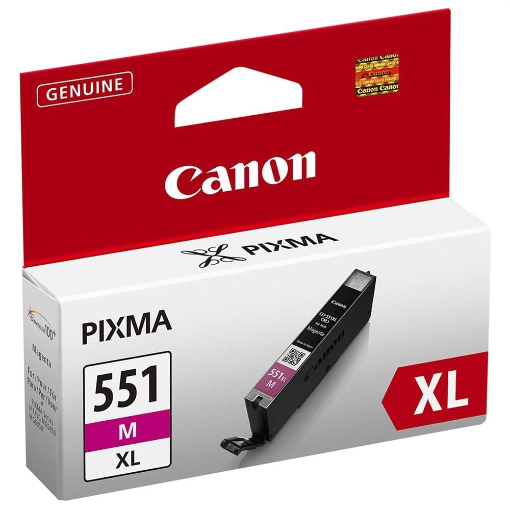 Epson Kartuş Canon CLI-551XL M Magenta Kırmızı Yüksek Kapasiteli Mürekkep Kartuş IP7250 MX925 Satın Al