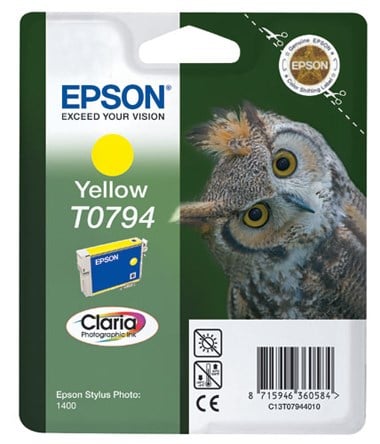 Epson Kartuş EPSON T079440  Stylus Photo 1400-P50 YELLOW KARTUŞ Satın Al