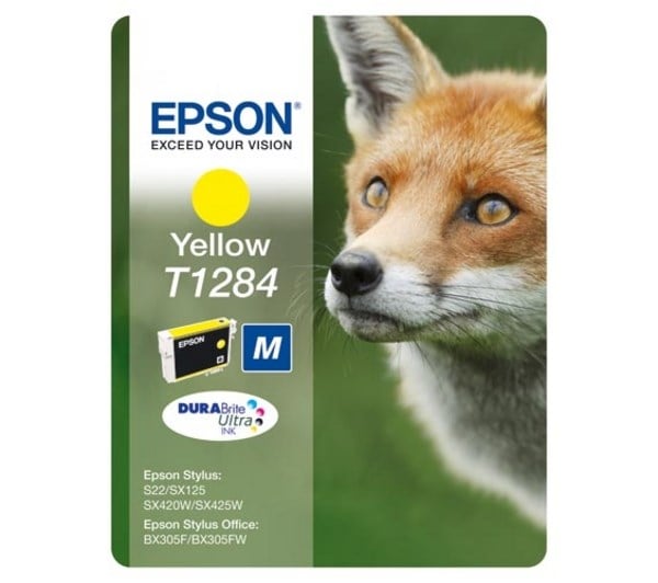Epson Kartuş Epson T1284 Sarı Kartuş Stylus Bx305F-Sx125-Sx425-S22 Satın Al