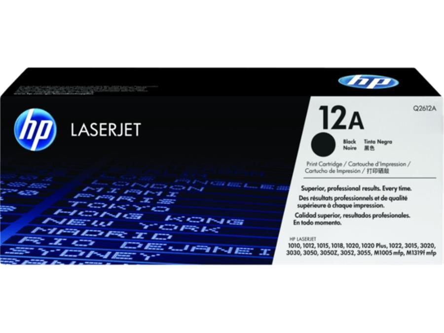 Epson Kartuş HP 12A Black Siyah 2.000 Sayfa Toner Q2612A Satın Al