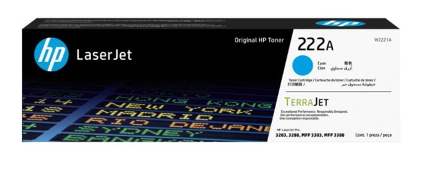 Epson Kartuş Hp 222A Cyan Mavi 1.200 Sayfa Toner W2221A Satın Al