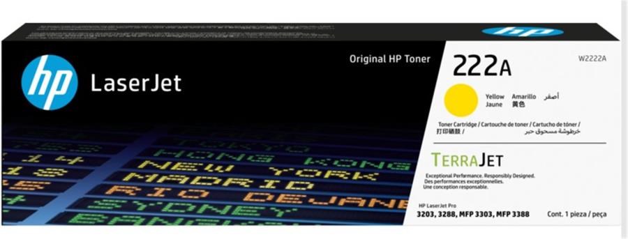 Epson Kartuş Hp 222A Yellow Sarı 1.200 Sayfa Toner W2222A Satın Al