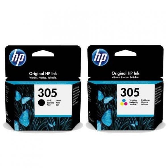 Epson Kartuş HP 3YM60AE + 3YM61AE 305 Siyah + Renkli Kartuş Seti Satın Al