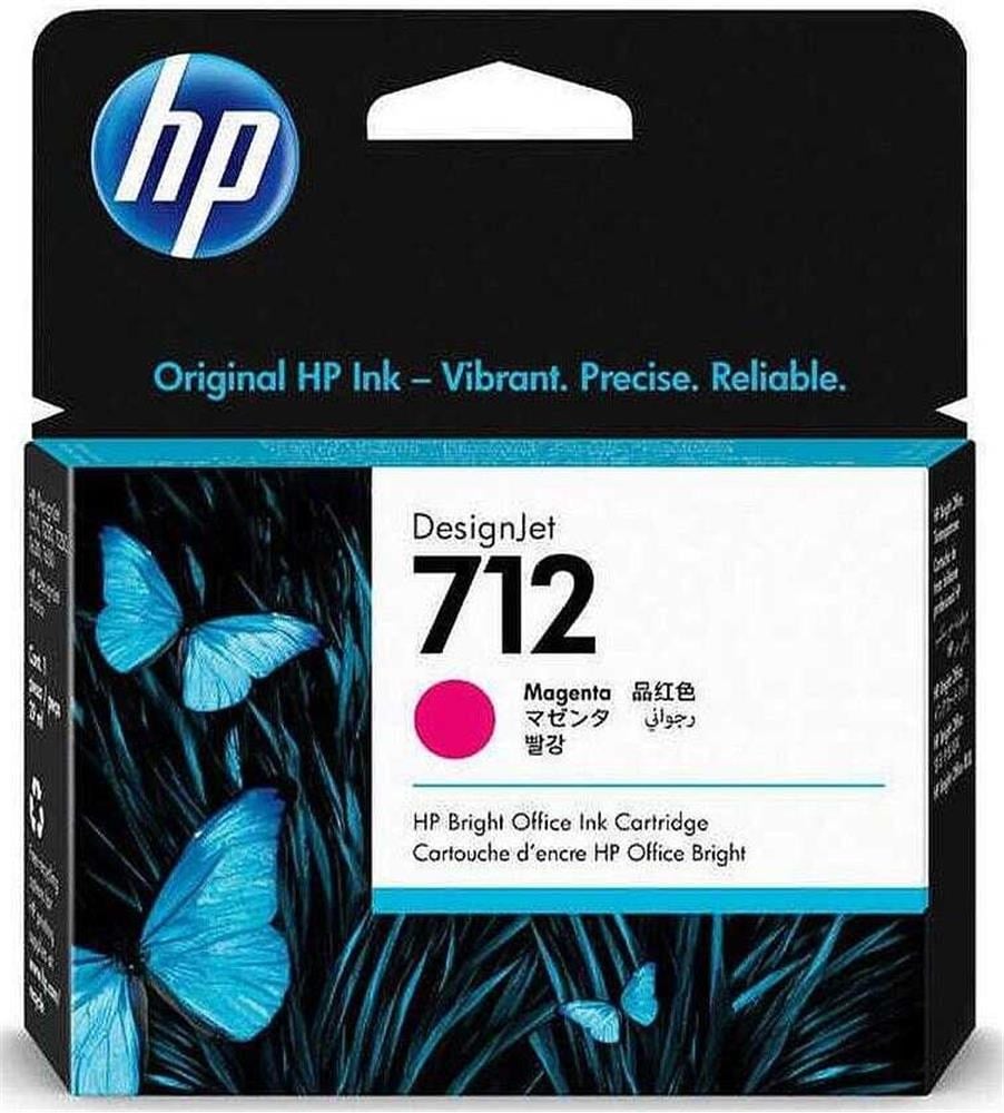 Epson Kartuş HP 712 Magenta Kırmızı 29ML Plotter Kartuşu 3ED68A Satın Al