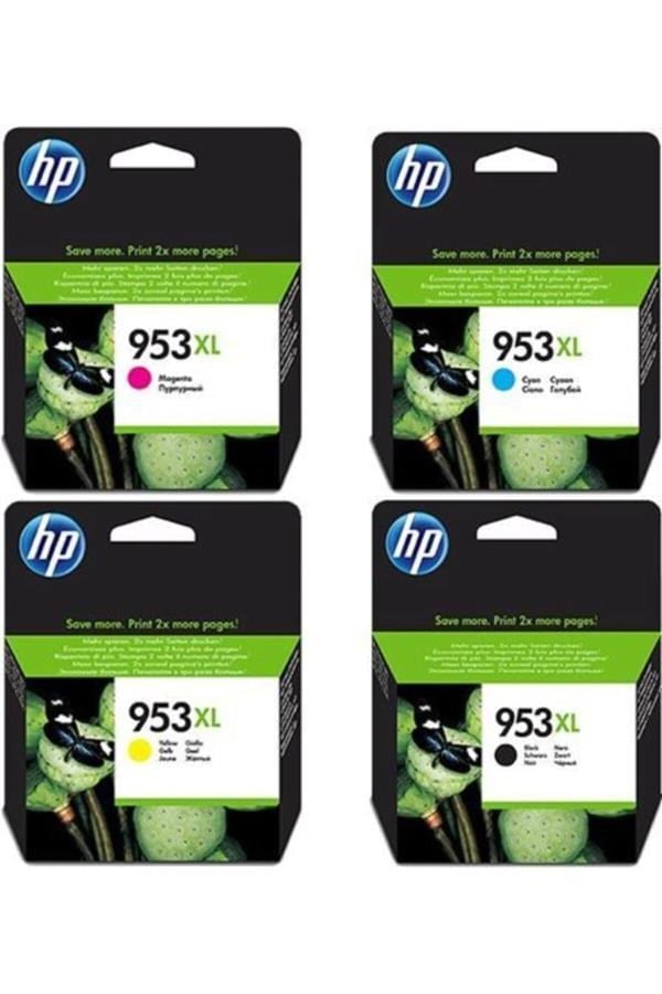 Epson Kartuş HP L0S70AE + F6U16AE + F6U17AE + F6U18AE 953XL Kartuş Seti Satın Al