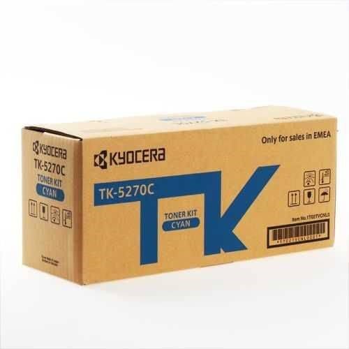 Epson Kartuş Kyocera TK-5270C Cyan Mavi Orjinal Fotokopi Toneri Ecosys M6230cidn-M6630cidn P6230cdn 6.000 Sayfa Satın Al