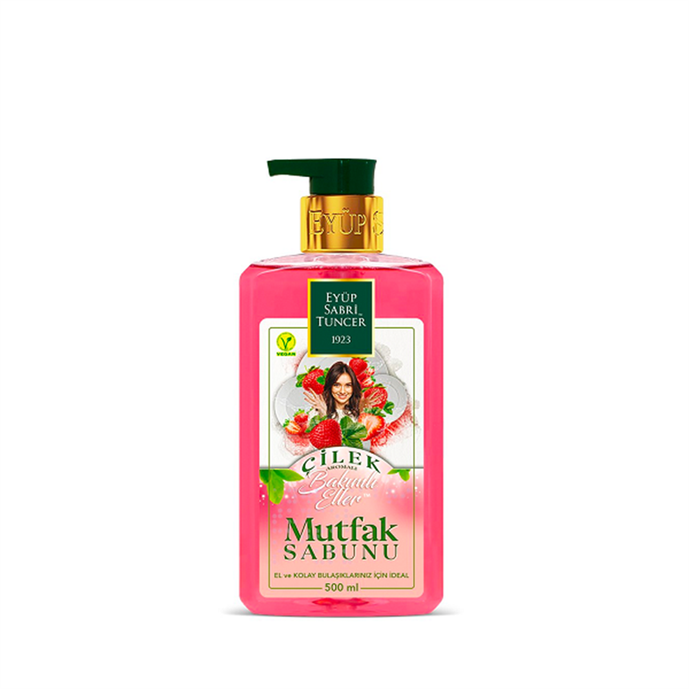 Eyüp Sabri Tuncer 500ml Çilek Aromalı Mutfak Sabunu (Magic Sünger Hediyeli)