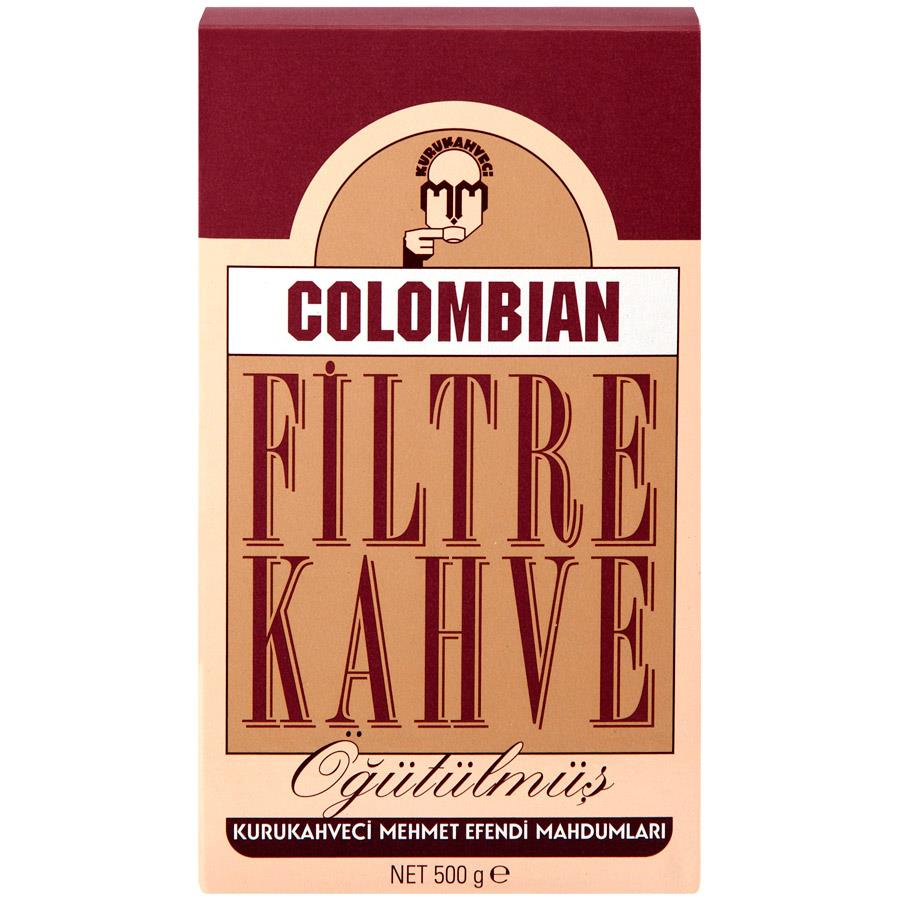 Filtre Kahveler Kurukahveci Mehmet Efendi Colombian Filtre Kahve 500 gr Satın Al