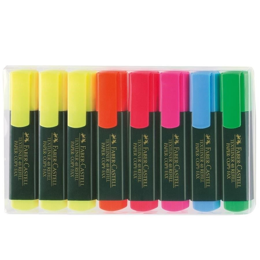 Fosforlu Kalemler Faber Castell 1548 Fosforlu Kalem Karışık Renk 6+2 Adet Satın Al
