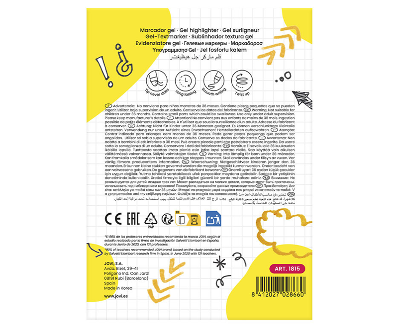 Fosforlu Kalemler JOVI 1815 JEL STİK FOSFORLU KALEM TURUNCU - 12'Lİ KUTU Satın Al