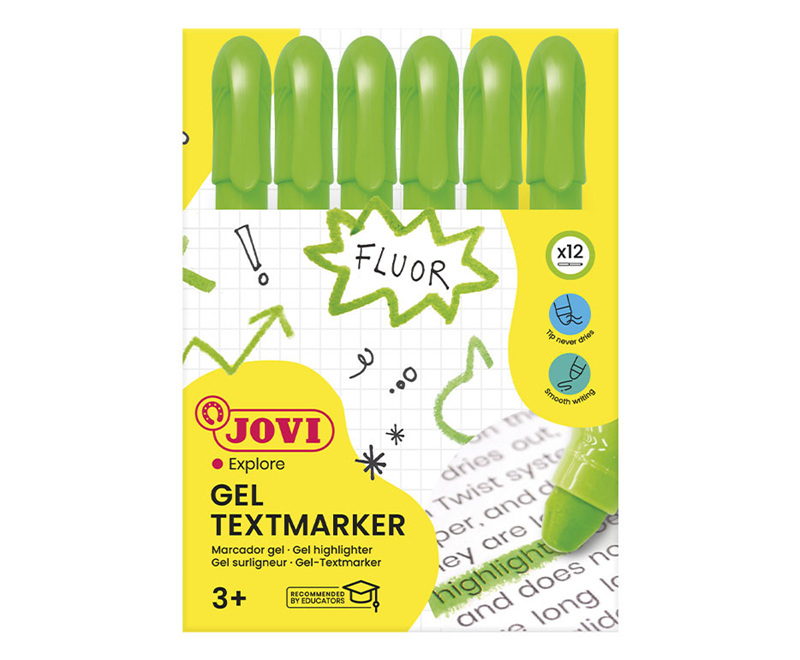 Fosforlu Kalemler JOVI 1818 JEL STİK FOSFORLU KALEM YEŞİL - 12'Lİ KUTU Satın Al