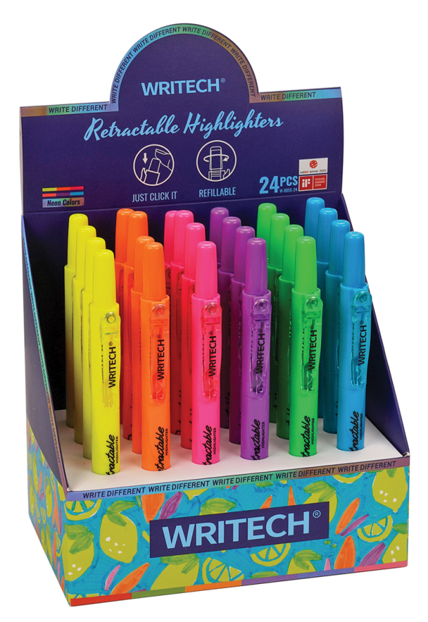 Fosforlu Kalemler WRITECH W-805S BASMALI FOSFORLU KALEM NEON 6 RENK - 24'LÜ SET Satın Al