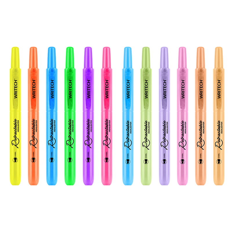 Fosforlu Kalemler WRITECH W-805S BASMALI FOSFORLU KALEM NEON+PASTEL 12X12 RENK (+72 REFILL) - 144'LÜ STAND Satın Al