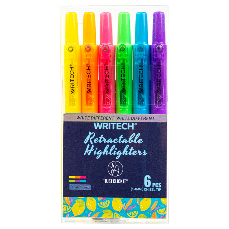 Fosforlu Kalemler WRITECH W-805S BASMALI FOSFORLU KALEM NEON 6 RENK - 6'LI Satın Al