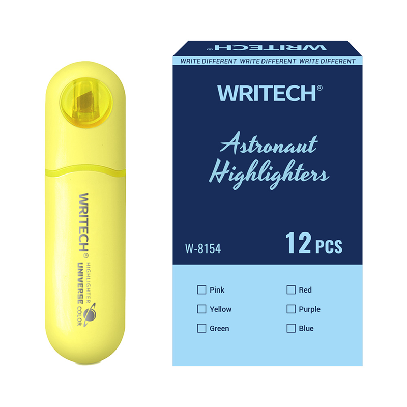 Fosforlu Kalemler WRITECH W-8154 ASTRONOT FOSFORLU KALEM NEON SARI - 12'Lİ KUTU Satın Al