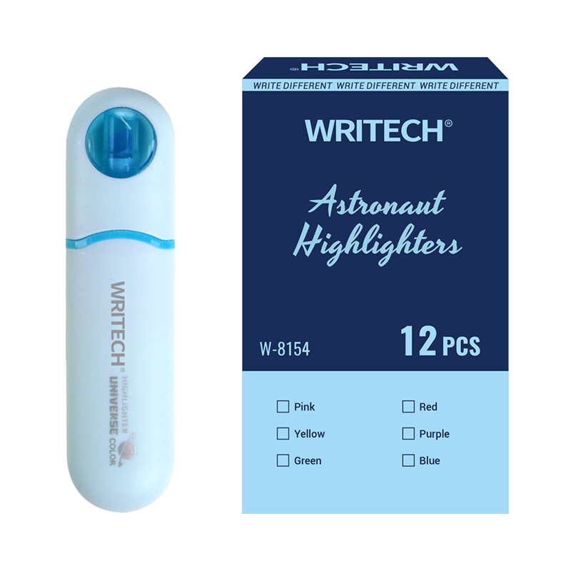 Fosforlu Kalemler WRITECH W-8154 ASTRONOT FOSFORLU KALEM PASTEL MAVİ - 12'Lİ KUTU Satın Al