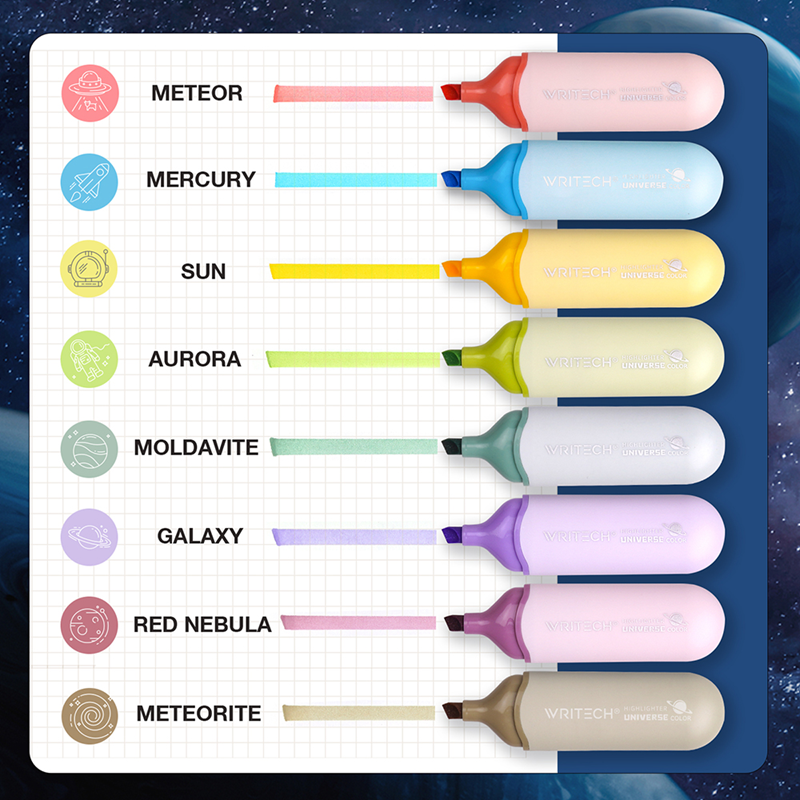 Fosforlu Kalemler WRITECH W-8154 ASTRONOT FOSFORLU KALEM PASTEL 4 RENK - 4'LÜ Satın Al