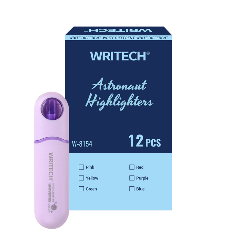 Fosforlu Kalemler WRITECH W-8154 ASTRONOT FOSFORLU KALEM NEON MOR - 12'Lİ KUTU Satın Al