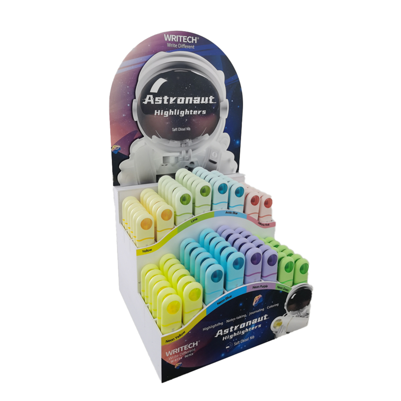 Fosforlu Kalemler WRITECH W-8154 ASTRONOT FOSFORLU KALEM NEON+PASTEL 8 RENK - 96'LI STAND Satın Al